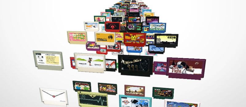Illustration for article titled Famicom Carts, Not Games, As Art